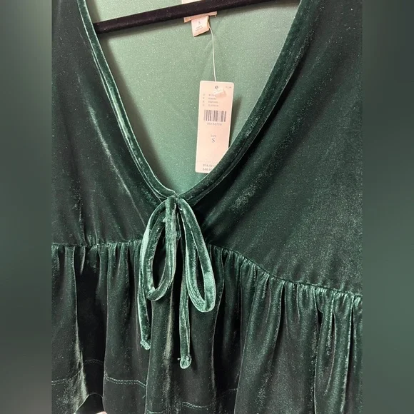 Maeve Velvet Babydoll Top - Picture 7 of 12